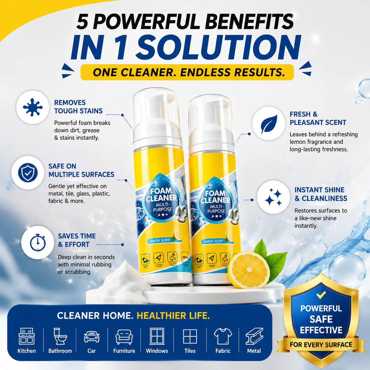 All in One Multi-Purpose Stain Remover - Buy 1 Get 1 Free